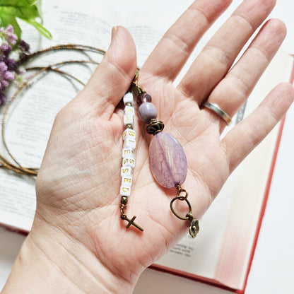 I Am Blessed 4-strand Beaded Bible Bookmark