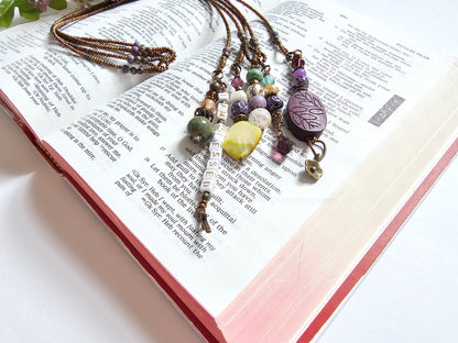 I Am Blessed 5-Strand Beaded Bible Bookmark
