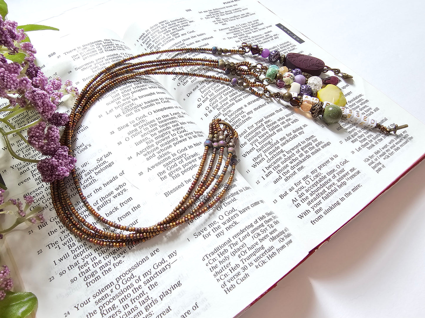 I Am Blessed 5-Strand Beaded Bible Bookmark