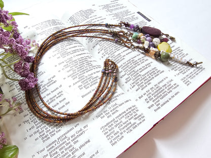 I Am Blessed 5-Strand Beaded Bible Bookmark