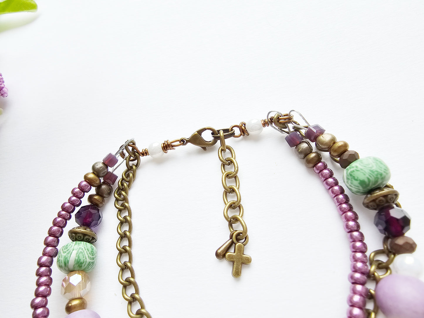 I Am Blessed 3-Strand Bracelet - stackable arm jewelry for women