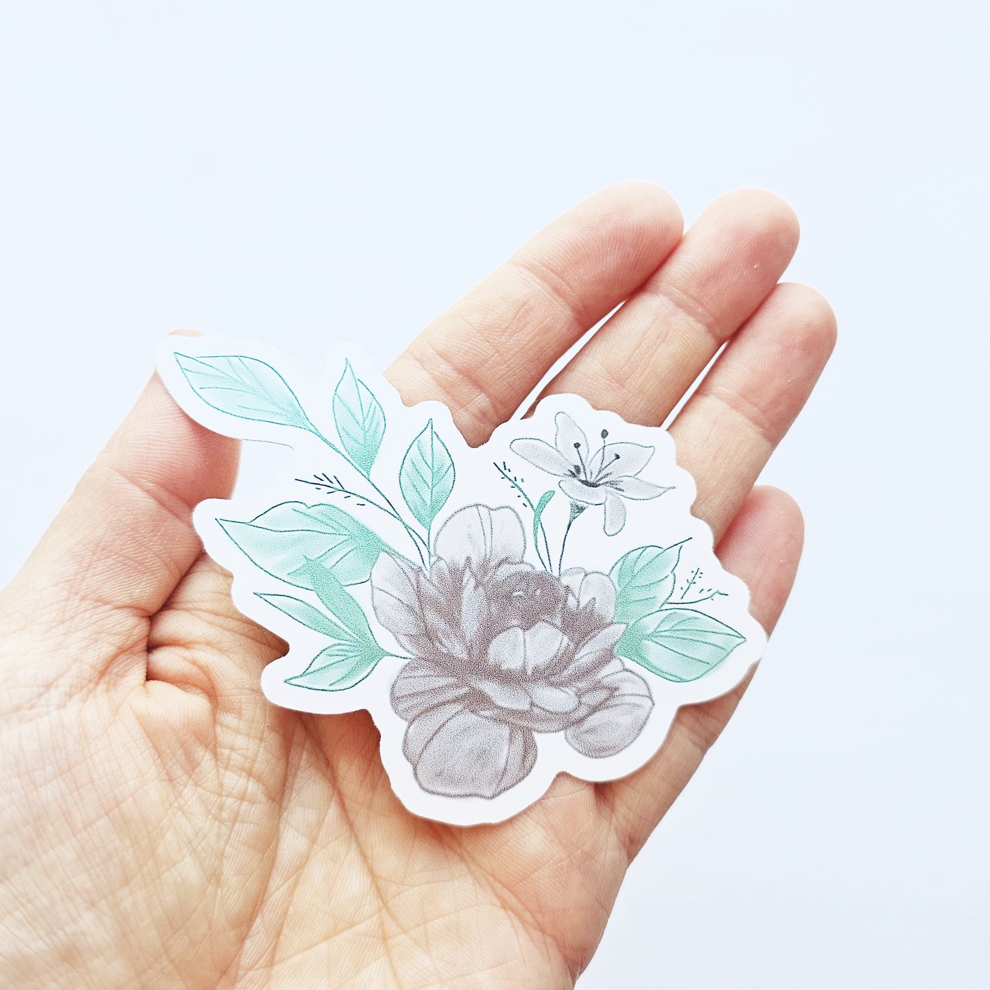 Bible Verse Worthy Flower Vinyl Sticker