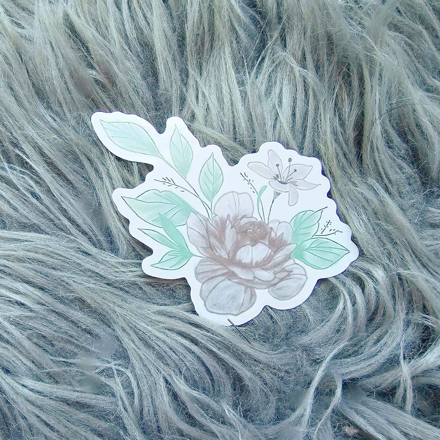 Bible Verse Worthy Flower Vinyl Sticker