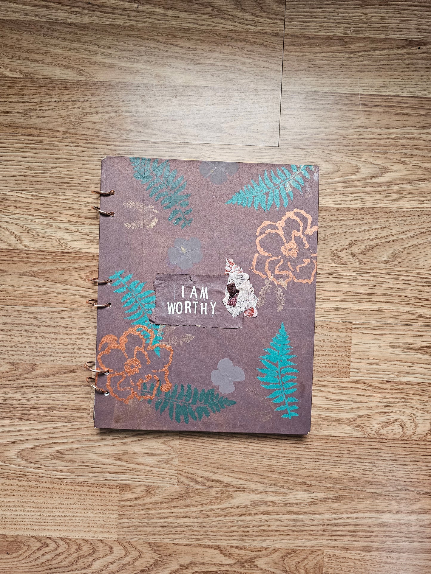 I Am Worthy Creative bible study Handmade Journal Kit with Ephemera
