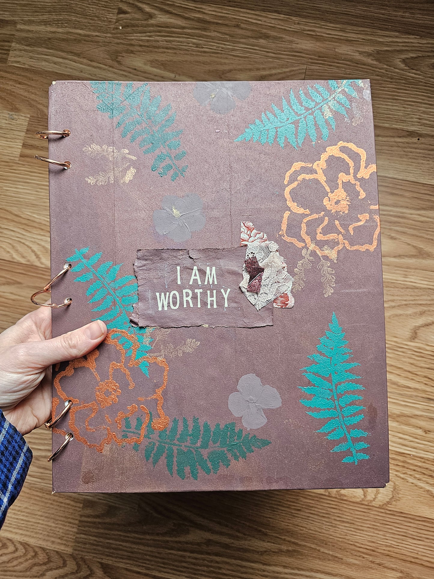 I Am Worthy Creative bible study Handmade Journal Kit with Ephemera