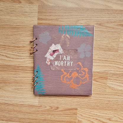 I Am Worthy Creative bible study Handmade Journal Kit with Ephemera