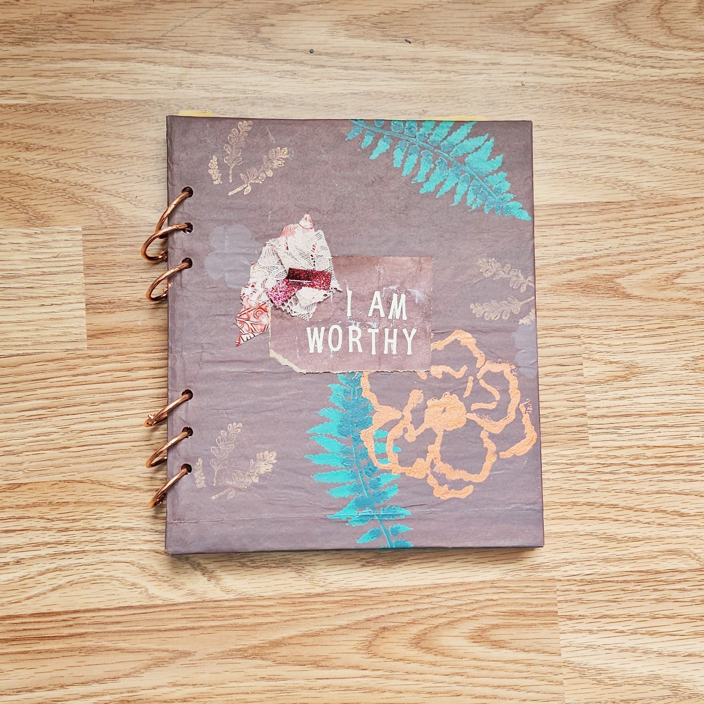 I Am Worthy Creative bible study Handmade Journal Kit with Ephemera