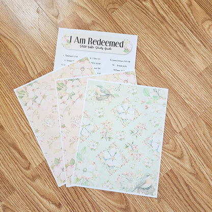 I Am Redeemed Bible Journaling Sticker set
