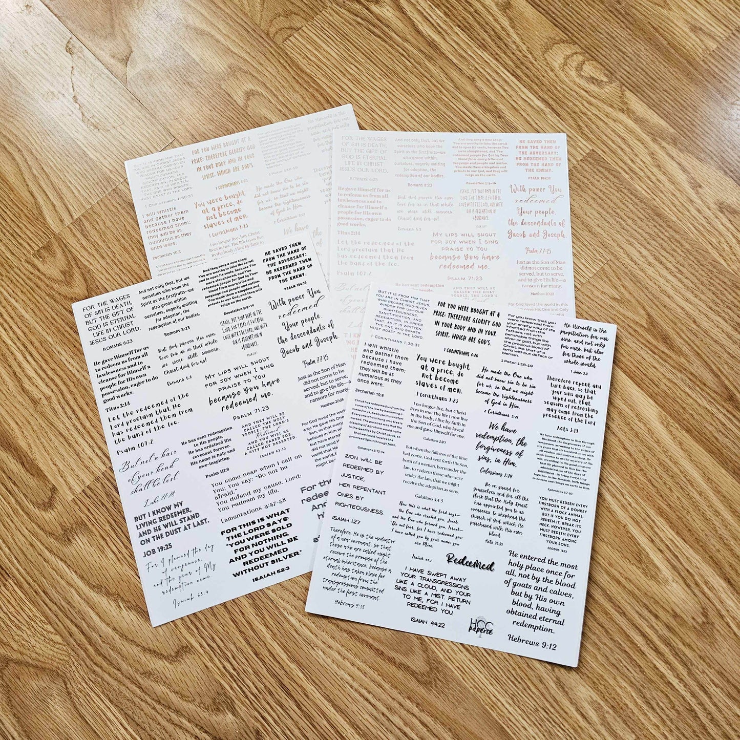 I Am Redeemed Bible Journaling Sticker set