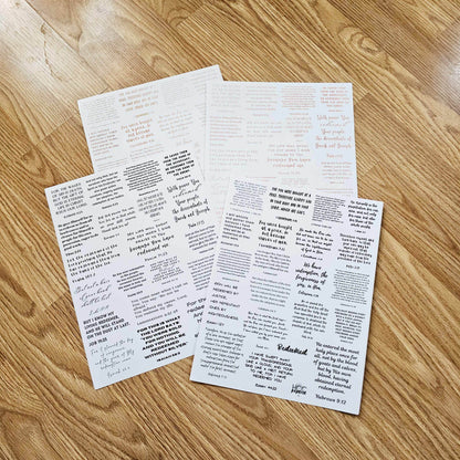 I Am Redeemed Bible Journaling Sticker set