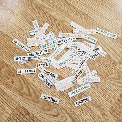 I Am Redeemed Bible Journaling Sticker set