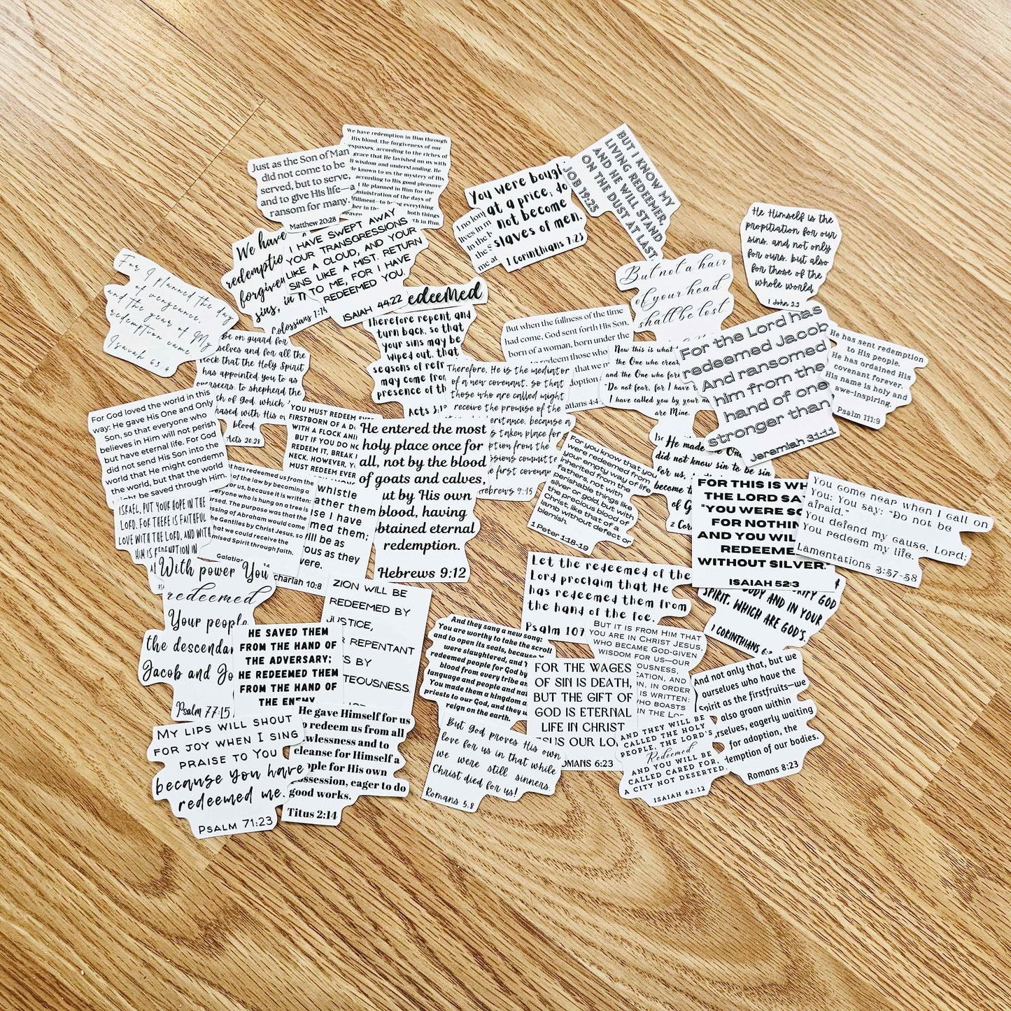 I Am Redeemed Bible Journaling Sticker set