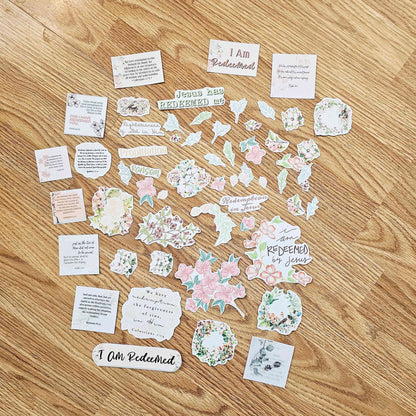 I Am Redeemed Bible Journaling Sticker set