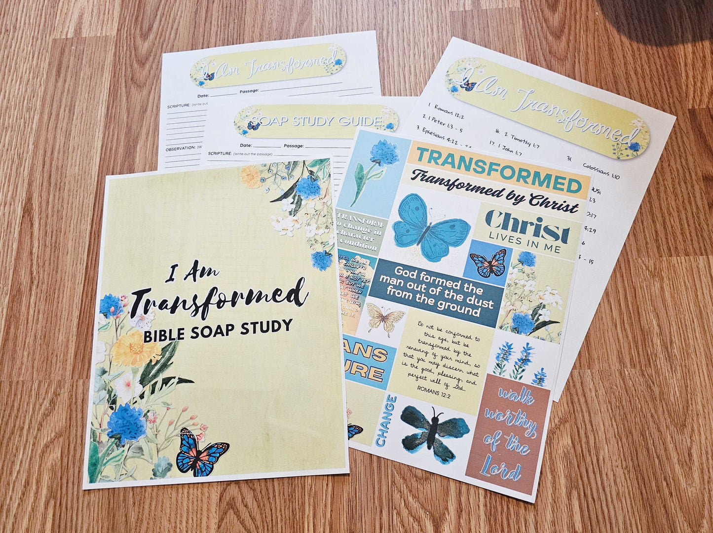 I Am Transformed SOAP Bible Study pack for Christian Women
