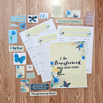 I Am Transformed SOAP Bible Study pack for Christian Women