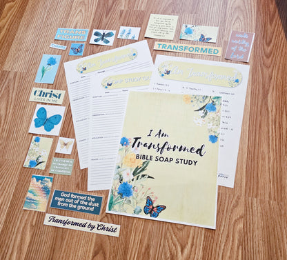 I Am Transformed SOAP Bible Study pack for Christian Women