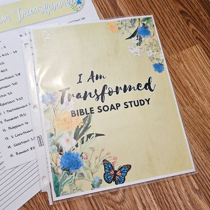 I Am Transformed SOAP Bible Study pack for Christian Women