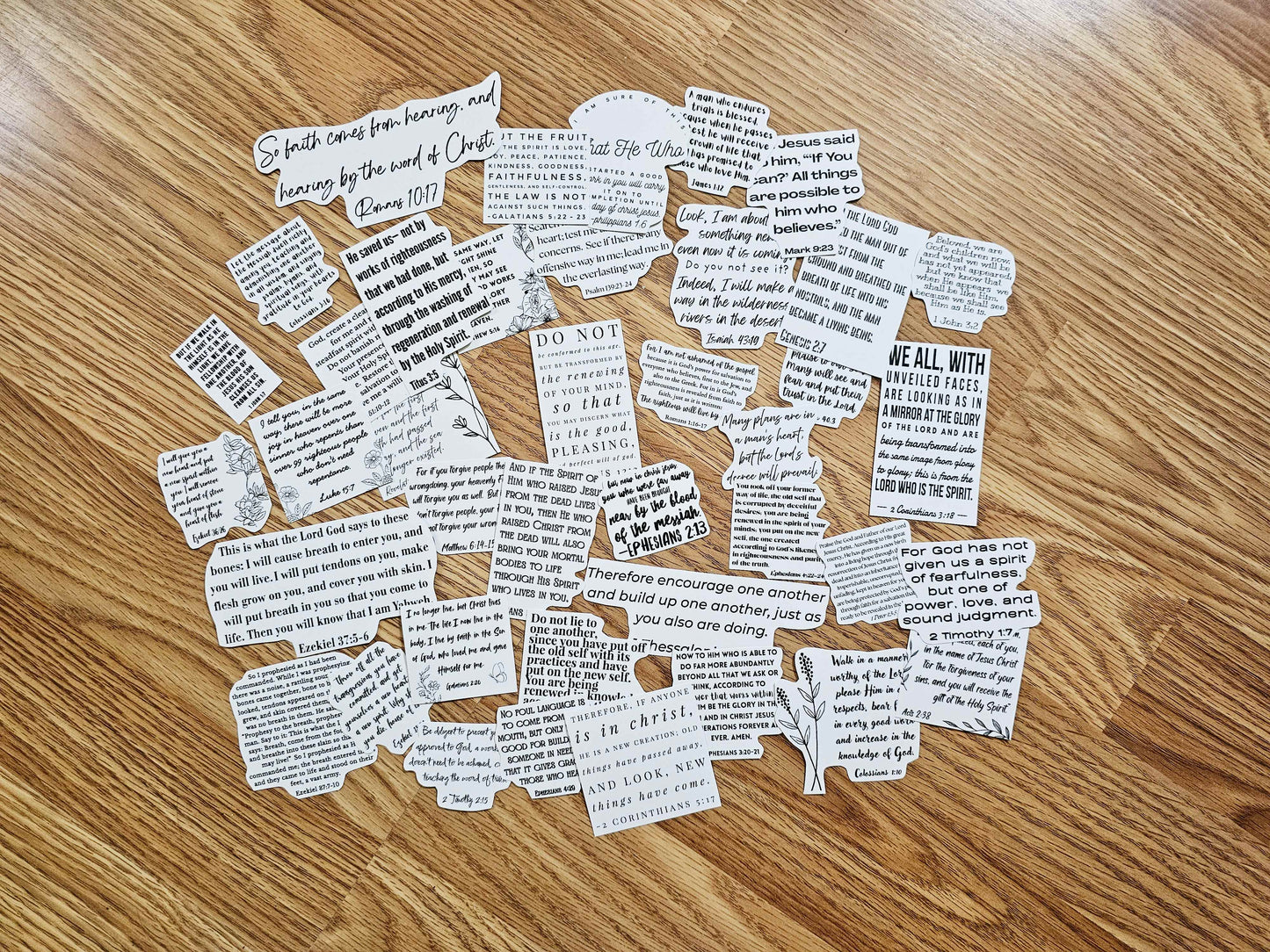 I Am Transformed Bible Journaling Sticker set