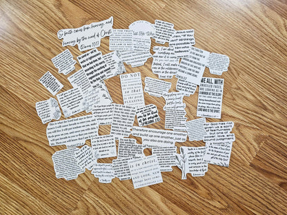 I Am Transformed Bible Journaling Sticker set