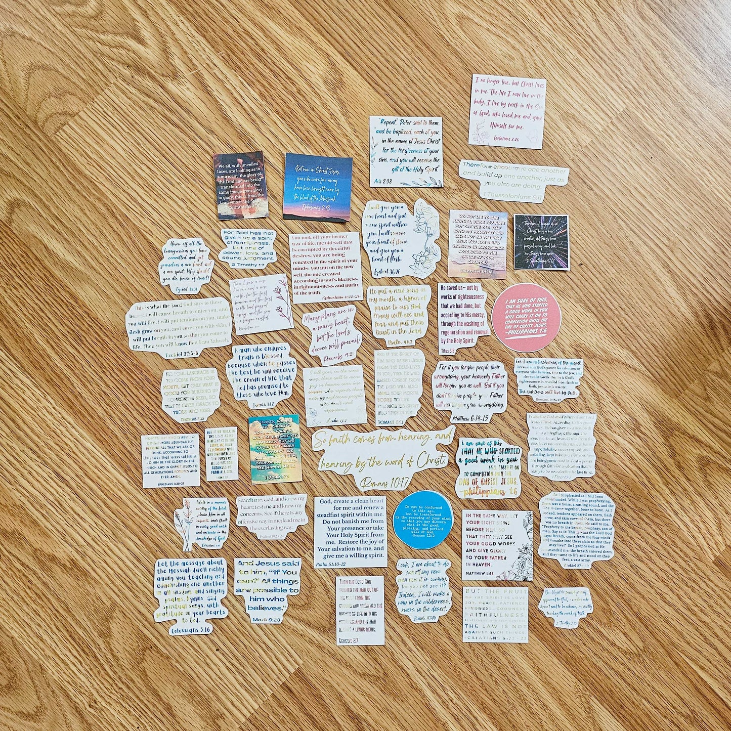 I Am Transformed Bible Journaling Sticker set