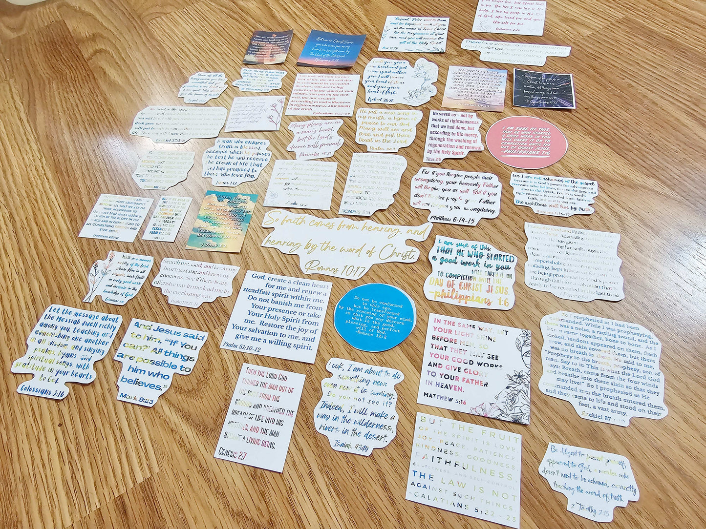 I Am Transformed Bible Journaling Sticker set