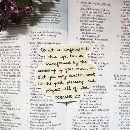 I Am Transformed Vinyl Sticker Decal 3-Pack