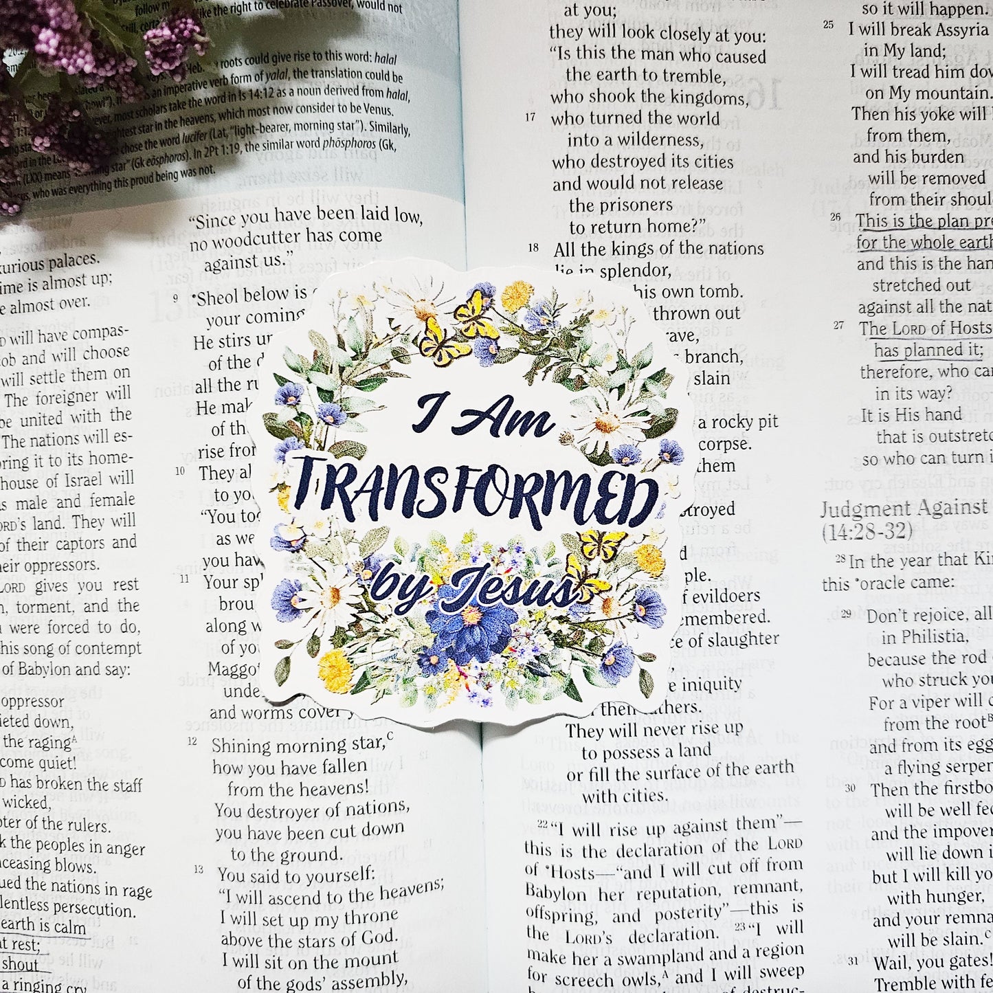 I Am Transformed Vinyl Sticker Decal 3-Pack