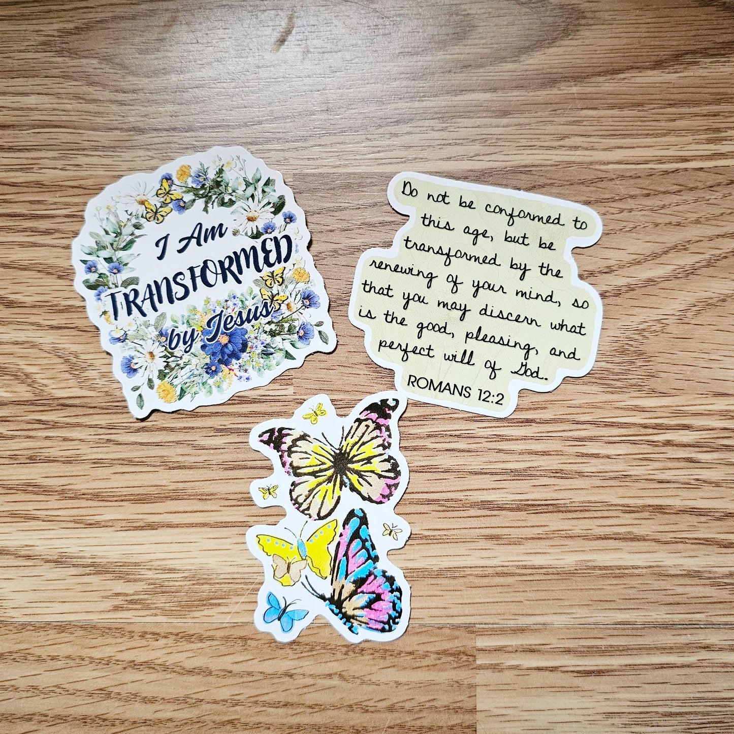 I Am Transformed Vinyl Sticker Decal 3-Pack