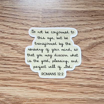 I Am Transformed Vinyl Sticker Decal 3-Pack