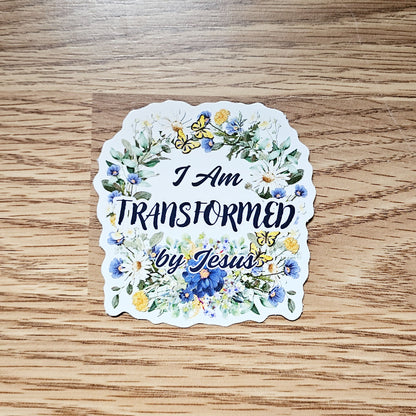 I Am Transformed Vinyl Sticker Decal 3-Pack