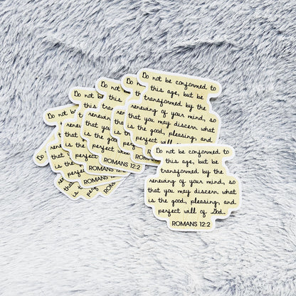 I Am Transformed Vinyl Sticker Decal 3-Pack