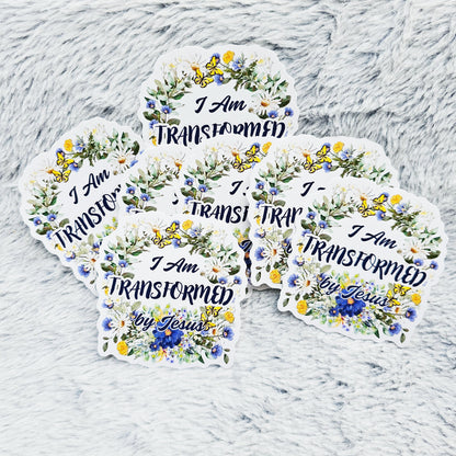 I Am Transformed Vinyl Sticker Decal 3-Pack