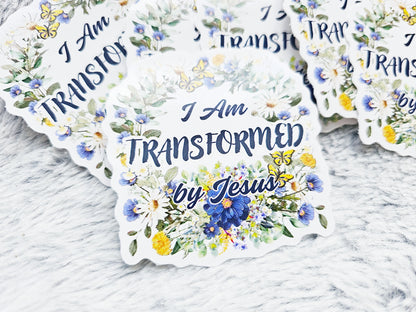 I Am Transformed Vinyl Sticker Decal 3-Pack