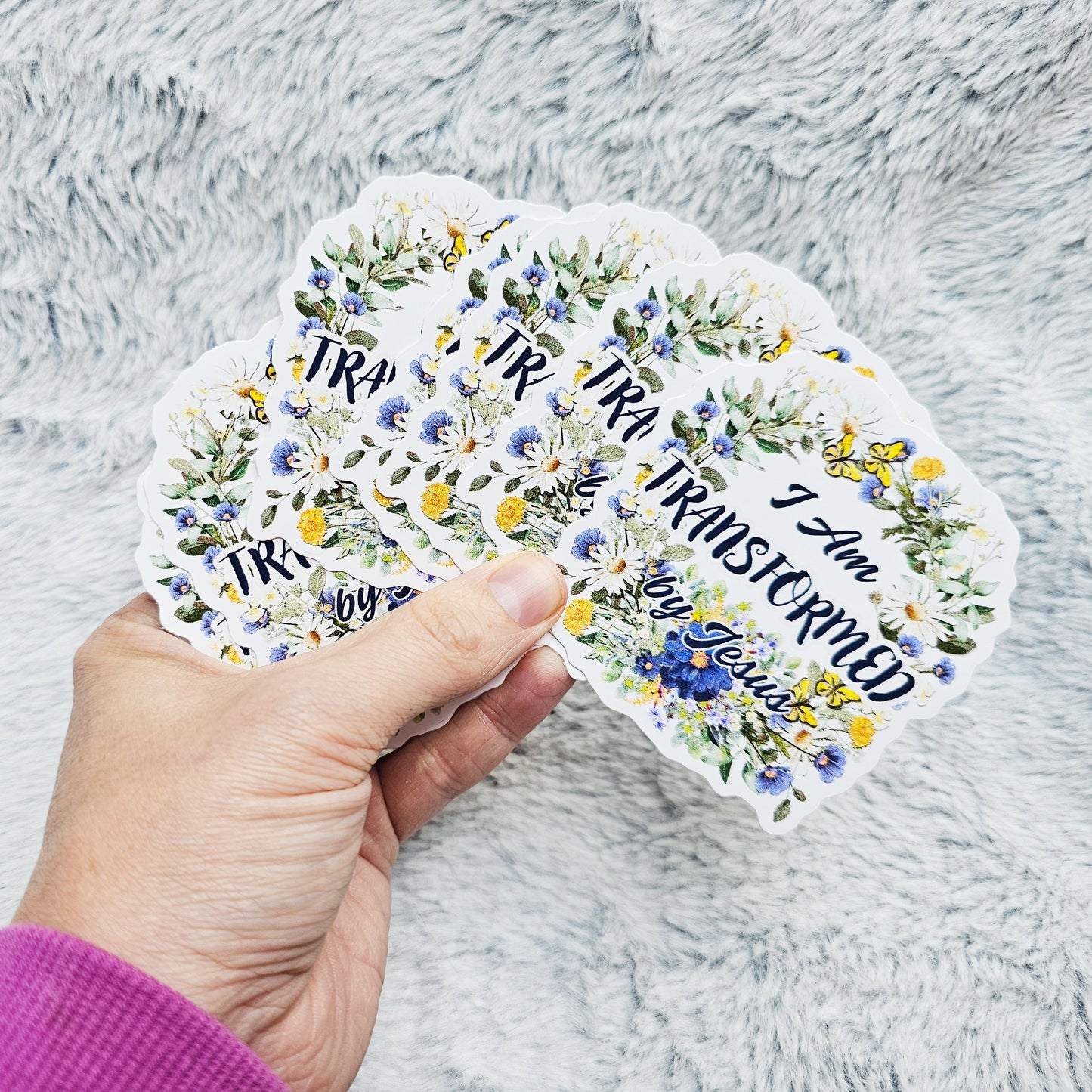 I Am Transformed Vinyl Sticker Decal 3-Pack