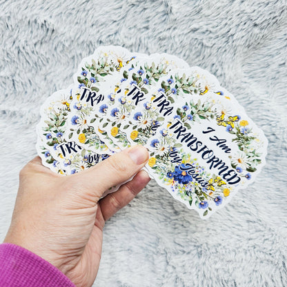 I Am Transformed Vinyl Sticker Decal 3-Pack