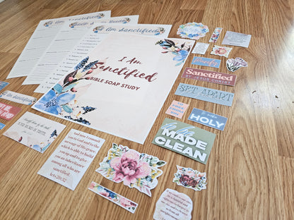I Am Sanctified SOAP Bible Study pack for Christian Women