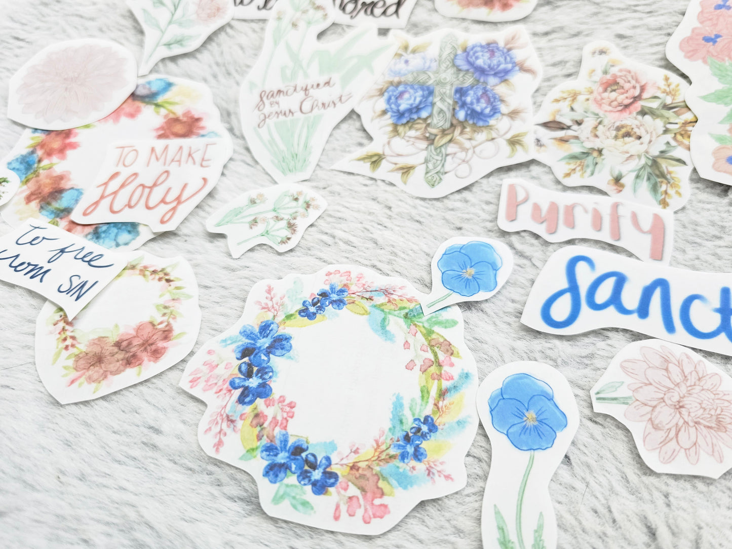 I Am Sanctified Bible Journaling Sticker set