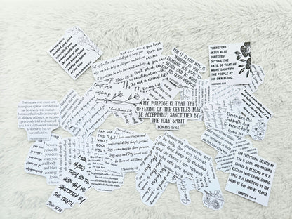 I Am Sanctified Bible Journaling Sticker set