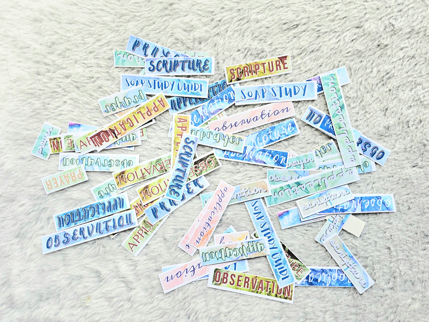 I Am Sanctified Bible Journaling Sticker set