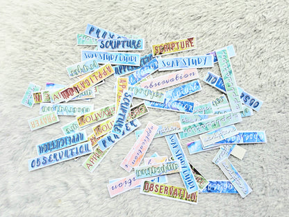 I Am Sanctified Bible Journaling Sticker set