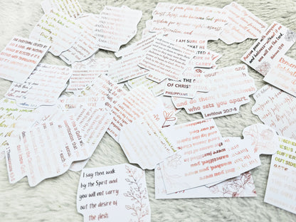 I Am Sanctified Bible Journaling Sticker set