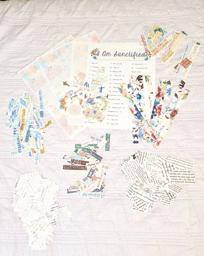 I Am Sanctified Bible Journaling Sticker set