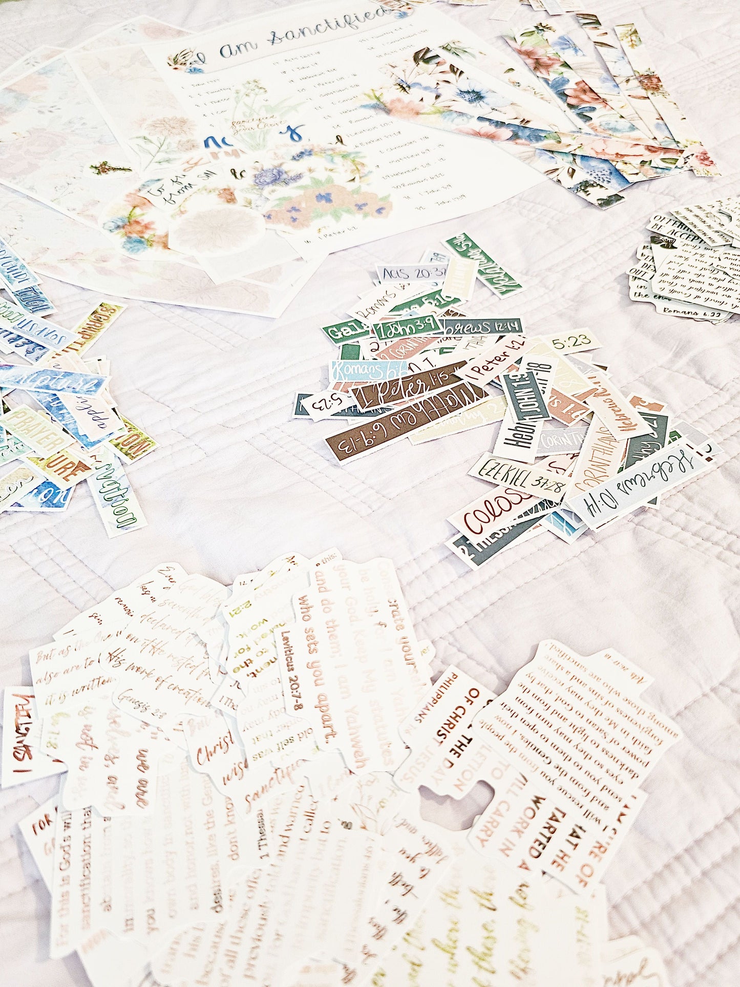 I Am Sanctified Bible Journaling Sticker set