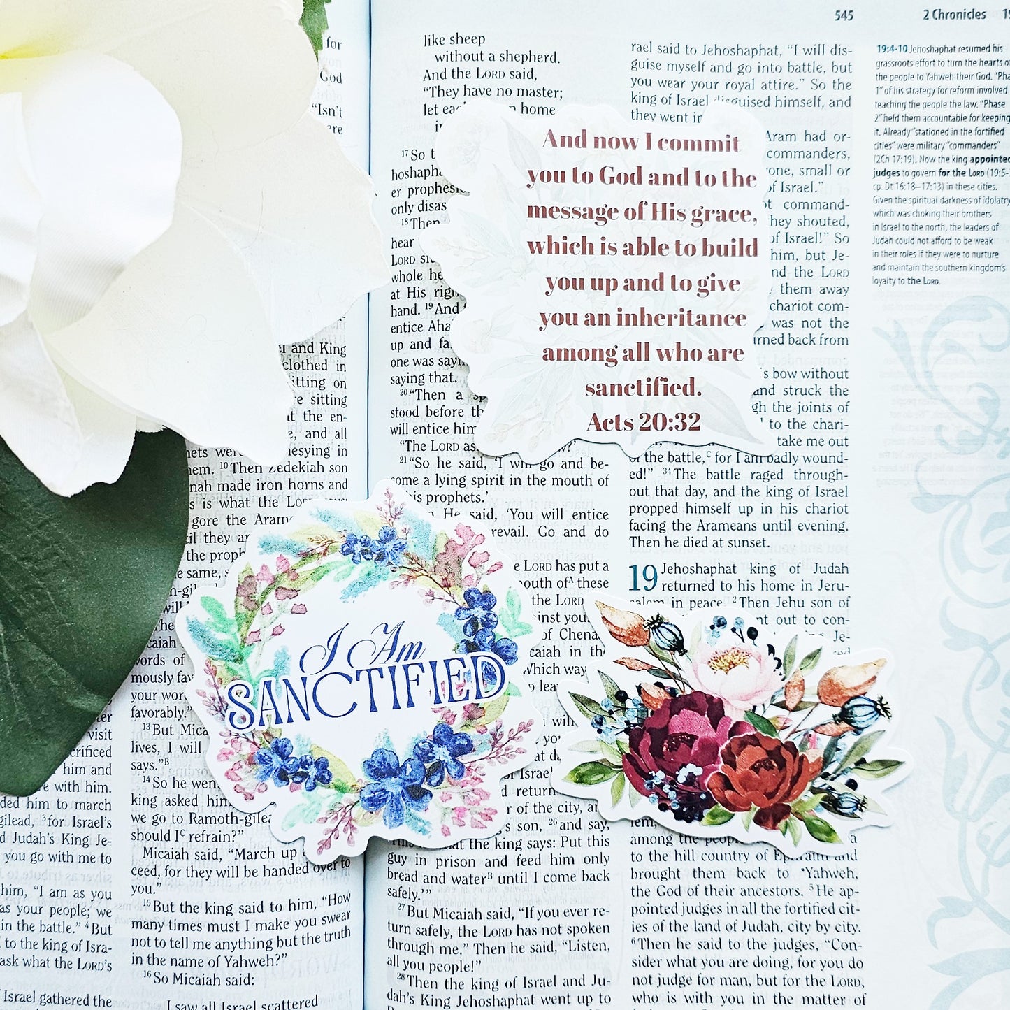 I Am Sanctified Vinyl Stickers - 3 pack