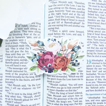 I Am Sanctified Floral Vinyl Sticker