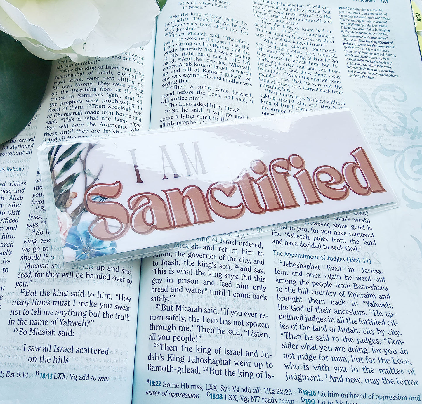 I Am Sanctified Bookmark for bible study