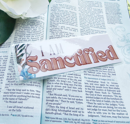 I Am Sanctified Bookmark for bible study