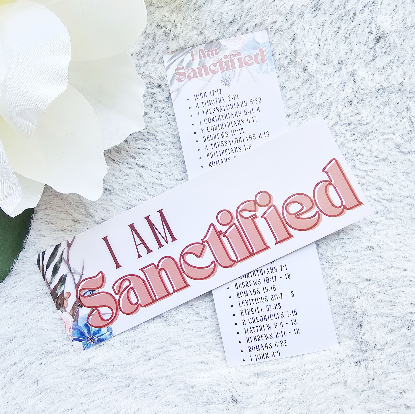 I Am Sanctified Bookmark for bible study