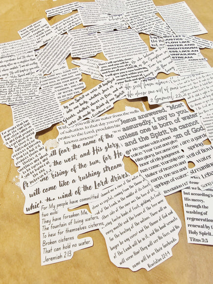 The Living Water Journaling Stickers for bible journaling