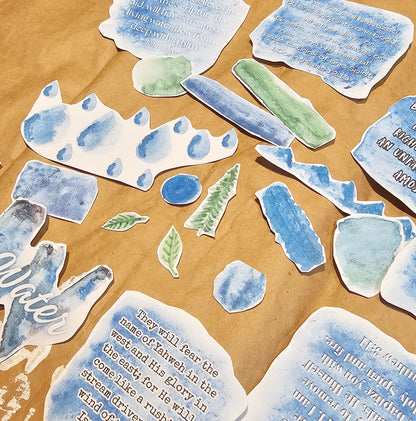 The Living Water Journaling Stickers for bible journaling